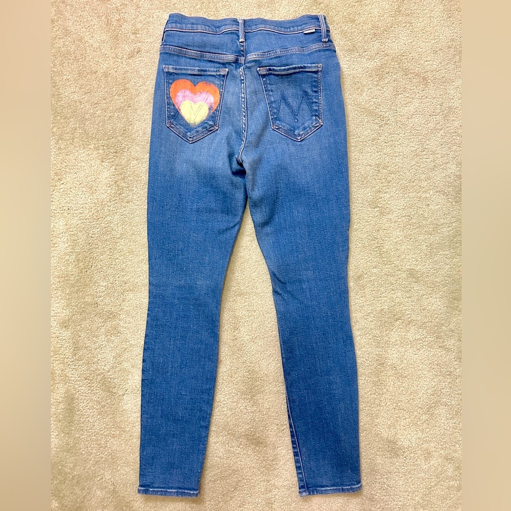 Women’s Mother the super stunner ankle double vision jeans sz 26